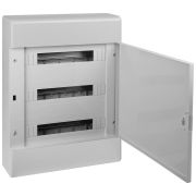 Щиток Тусо открытая проводка на 54 модуля 648х468х116мм (сер. с непрозр. дверцей) Ruvinil 68054С