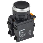 Кнопка d22мм 1НО+1НЗ MASTER черн. IEK MI-BT60-11-3-22-K02