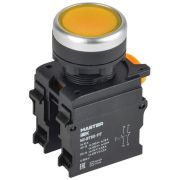 Кнопка d22мм 1НО+1НЗ MASTER с фиксацией желт. IEK MI-BT60-11T-3-21-K05