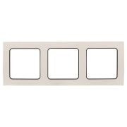 Рамка 3-м Стокгольм бел. с линией цвета черн. PROxima EKF EZM-G-304-20