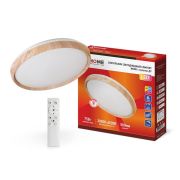 Светильник светодиодный COMFORT WOOD 75Вт 3000-6500К 6000лм 230В 490х90мм с пультом ДУ IN HOME 4690612035758
